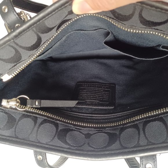Coach Black Tote Bag EUC - Picture 5 of 11